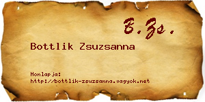 Bottlik Zsuzsanna névjegykártya